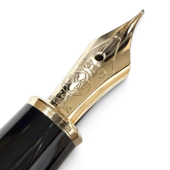 Great MONTBLANC fountain pen Meisterstück Classic Cap type black 14K mens