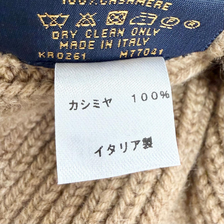 Great LOUIS VUITTON Knit cap Bonnet LV Ahead Knit hat Brown cashmere M77041