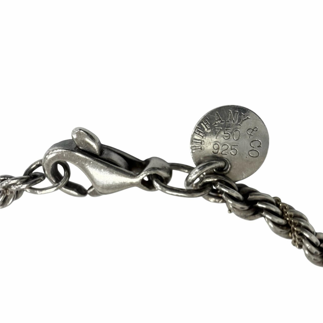 Excellent TIFFANY&Co. bracelet Twist Combination Silver AG925 mens