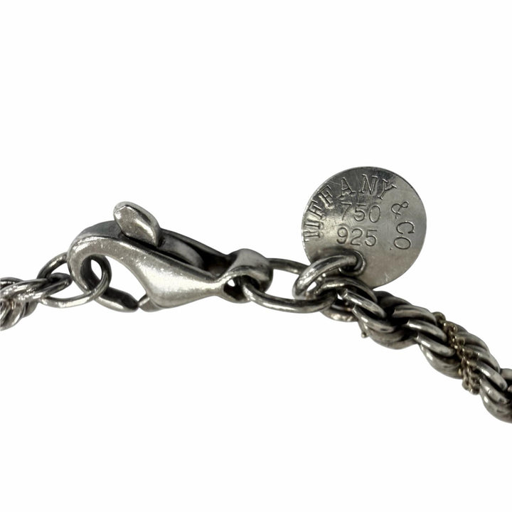 Excellent TIFFANY&Co. bracelet Twist Combination Silver AG925 mens