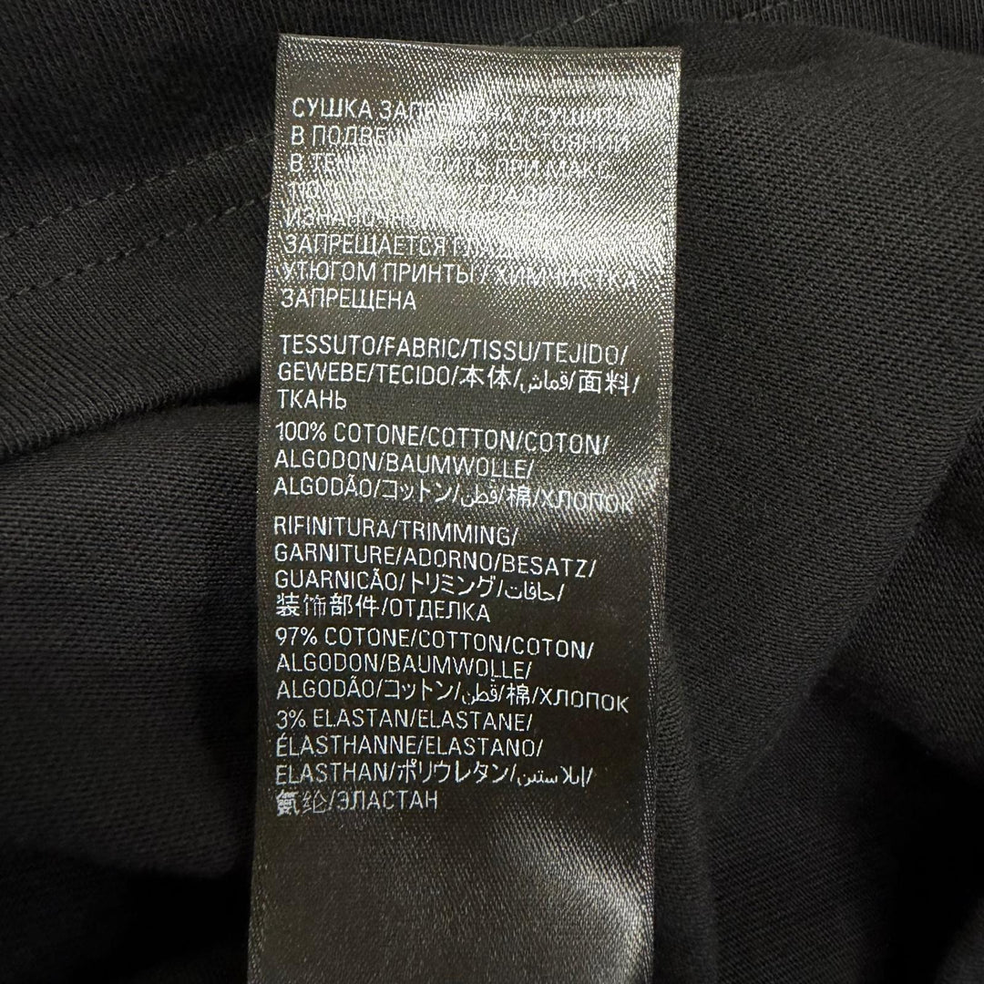 Excellent BALENCIAGA Short sleeve T-shirt Layered Sports logo Tee black