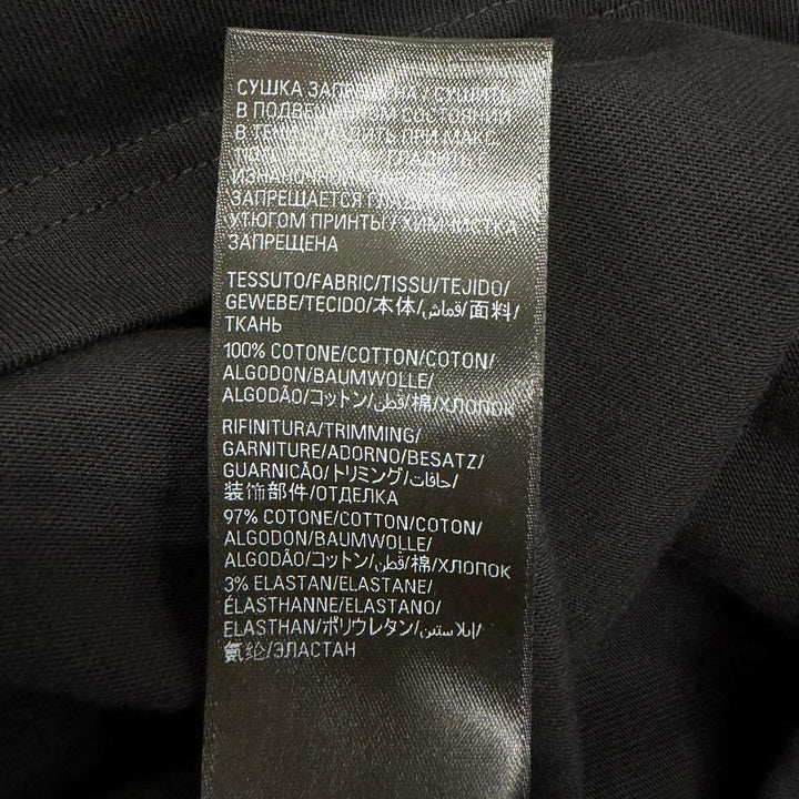 Excellent BALENCIAGA Short sleeve T-shirt Layered Sports logo Tee black