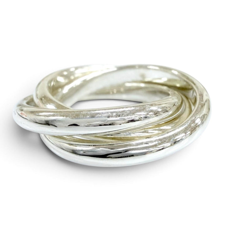 Great TIFFANY&Co. Ring ring Trinity ring Triple ring accessory Silver 925 Women