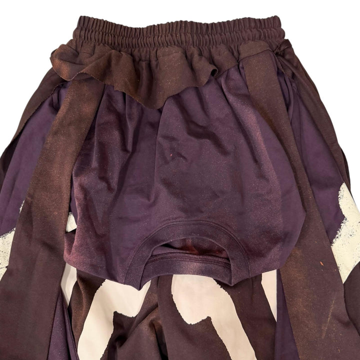 Pristine SANKUANZ Pants Skeleton Print Deconstructed Sweat pants Bone Sweat