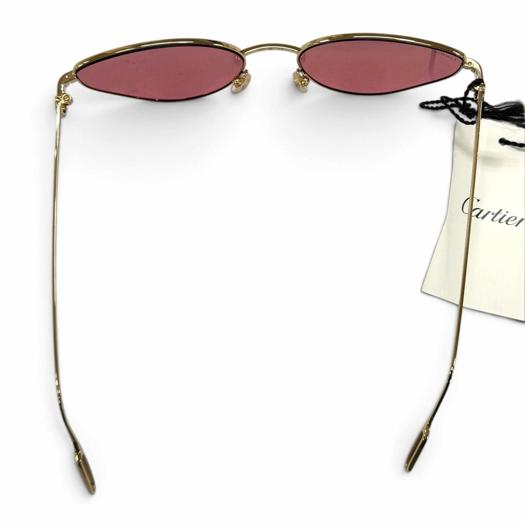 Pristine Cartier Glasses Première de Cartier 2C Decor Cat's Eye Red CT0155S