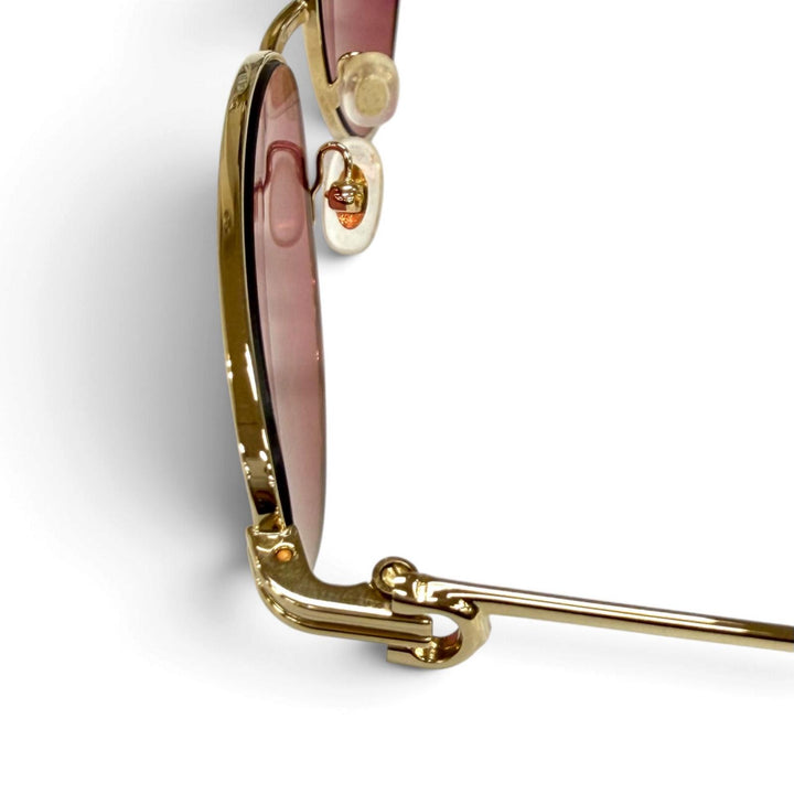 Pristine Cartier Glasses Première de Cartier 2C Decor Cat's Eye Red CT0155S