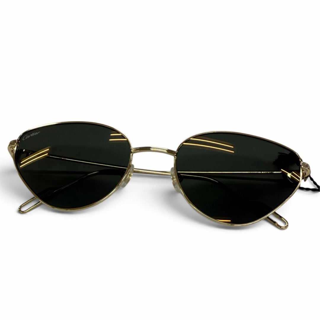 Pristine Cartier sunglasses Trinity 2C Decor Cat's Eye gold Women CT0155S