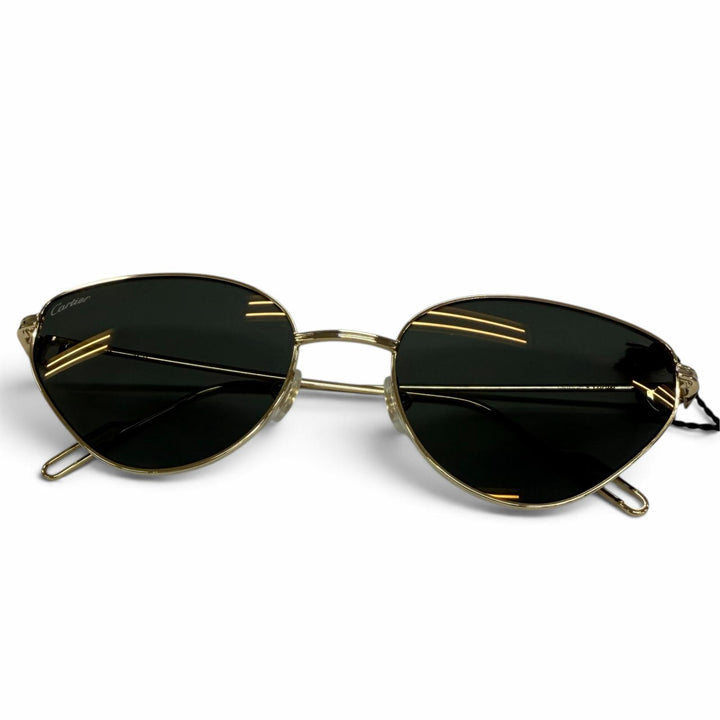 Pristine Cartier sunglasses Trinity 2C Decor Cat's Eye gold Women CT0155S