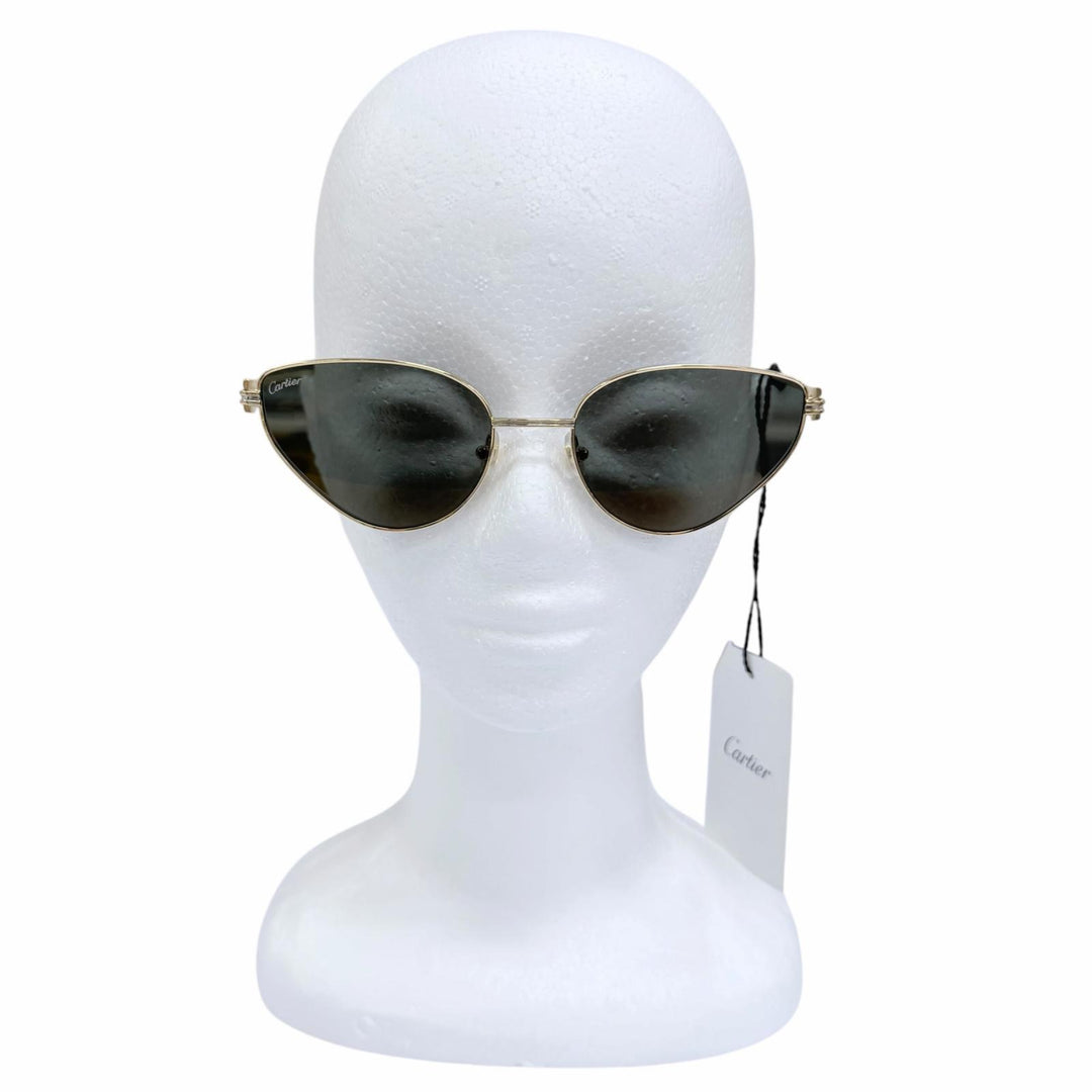 Pristine Cartier sunglasses Trinity 2C Decor Cat's Eye gold Women CT0155S