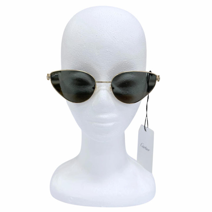 Pristine Cartier sunglasses Trinity 2C Decor Cat's Eye gold Women CT0155S