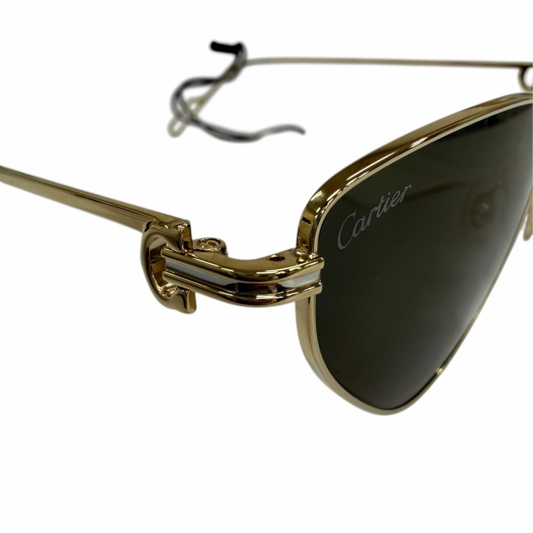 Pristine Cartier sunglasses Trinity 2C Decor Cat's Eye gold Women CT0155S