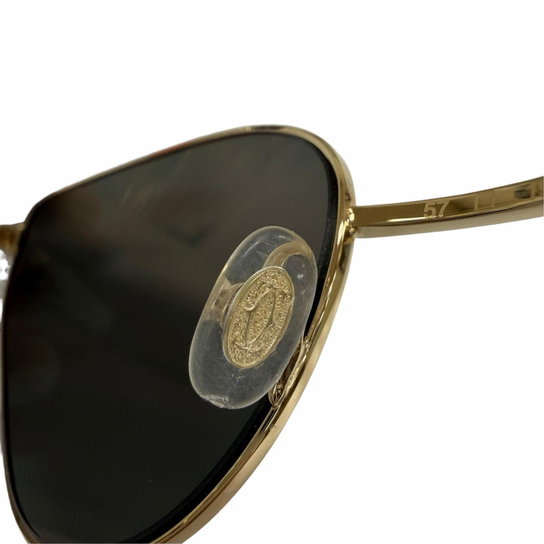 Pristine Cartier sunglasses Trinity 2C Decor Cat's Eye gold Women CT0155S