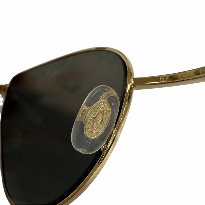 Pristine Cartier sunglasses Trinity 2C Decor Cat's Eye gold Women CT0155S
