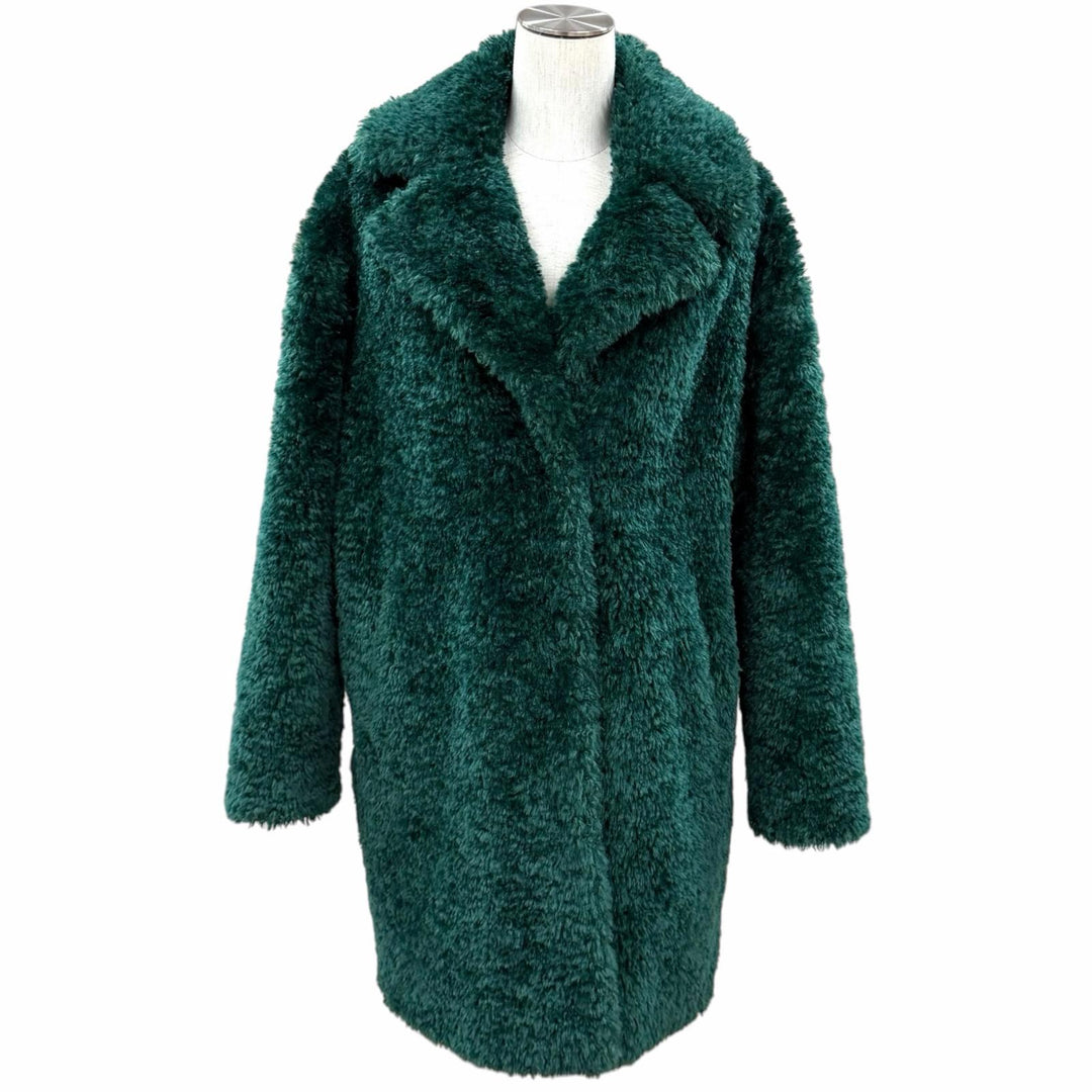 Excellent Herno coat CURLY FAUX FUR OVERSIZE FIT COAT polyester 40 CA000500D