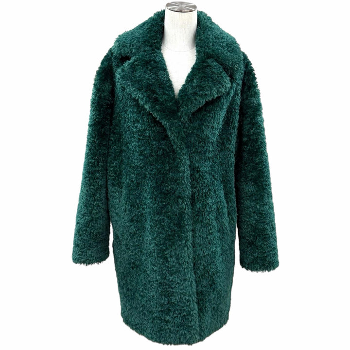 Excellent Herno coat CURLY FAUX FUR OVERSIZE FIT COAT polyester 40 CA000500D