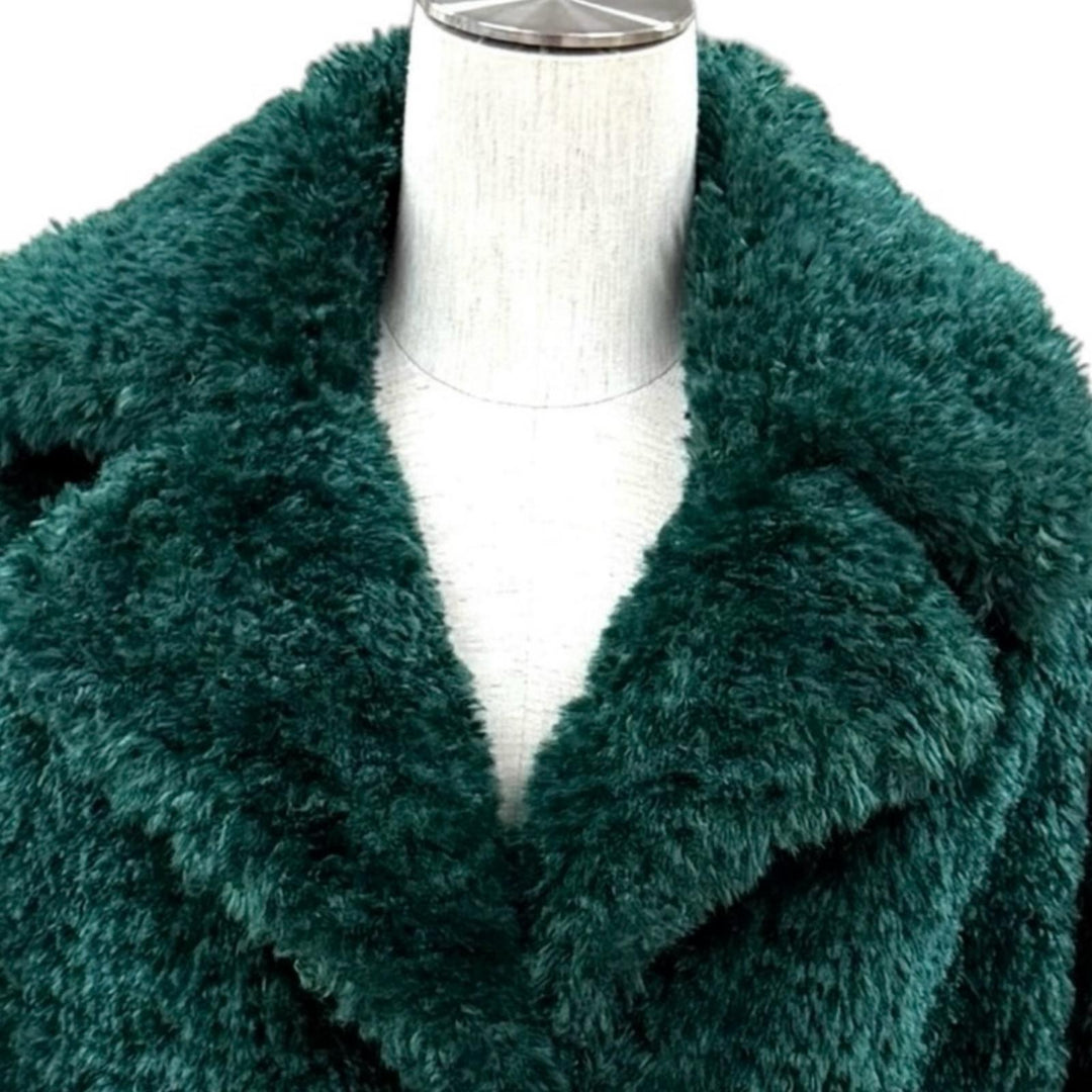 Excellent Herno coat CURLY FAUX FUR OVERSIZE FIT COAT polyester 40 CA000500D