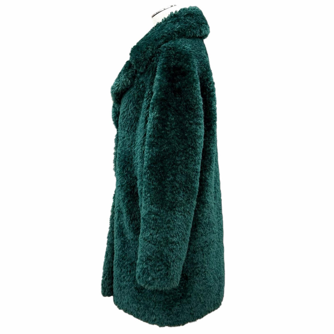 Excellent Herno coat CURLY FAUX FUR OVERSIZE FIT COAT polyester 40 CA000500D