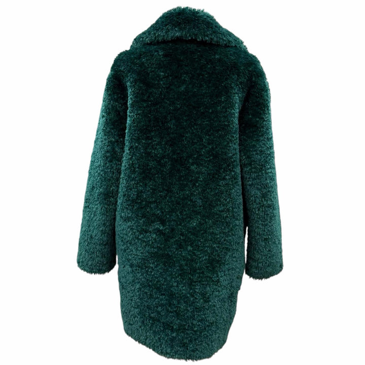 Excellent Herno coat CURLY FAUX FUR OVERSIZE FIT COAT polyester 40 CA000500D