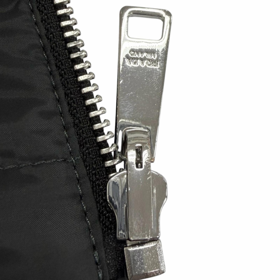 Excellent PRADA Blouson Reversible Padded Jacket Triangle