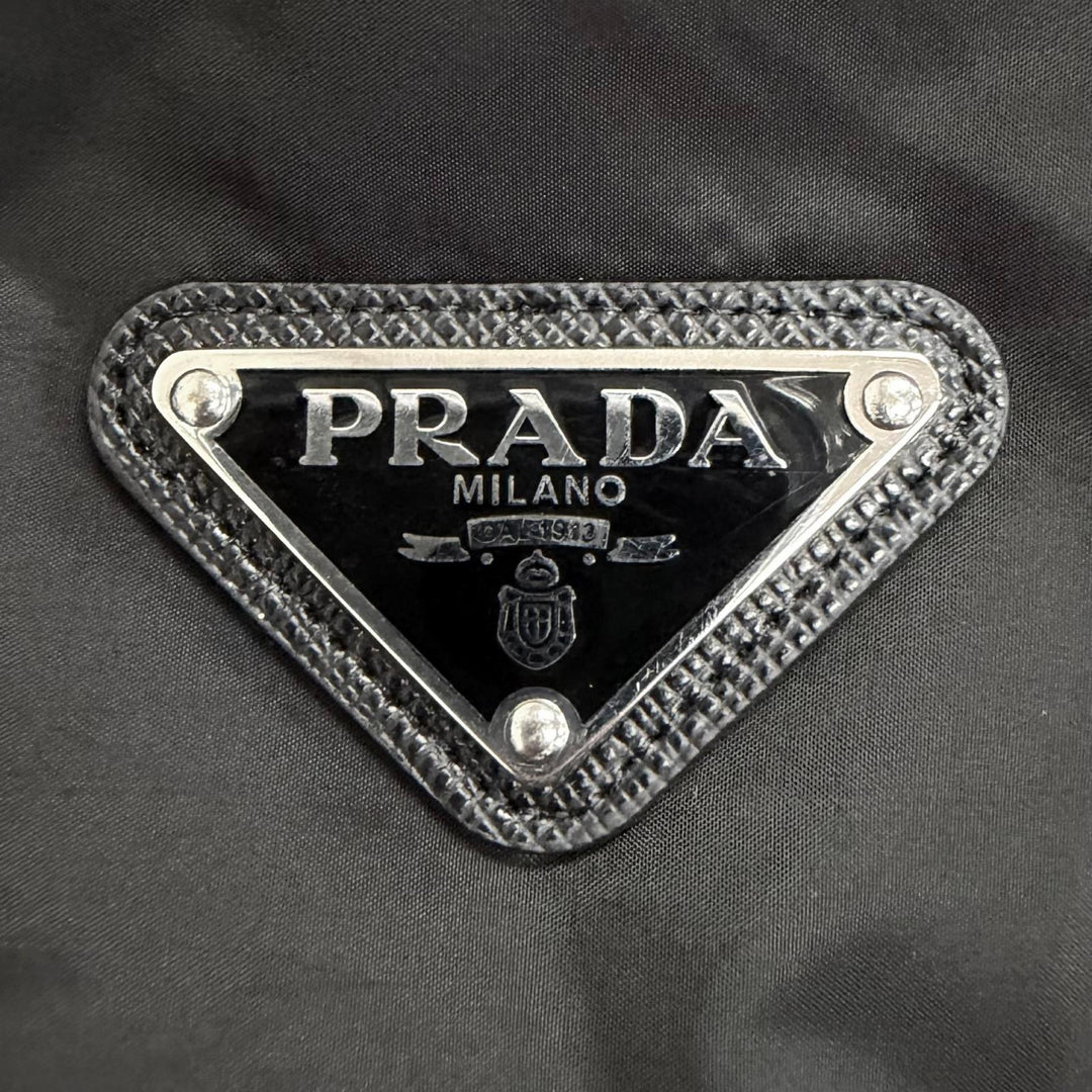 Excellent PRADA Blouson Reversible Padded Jacket Triangle