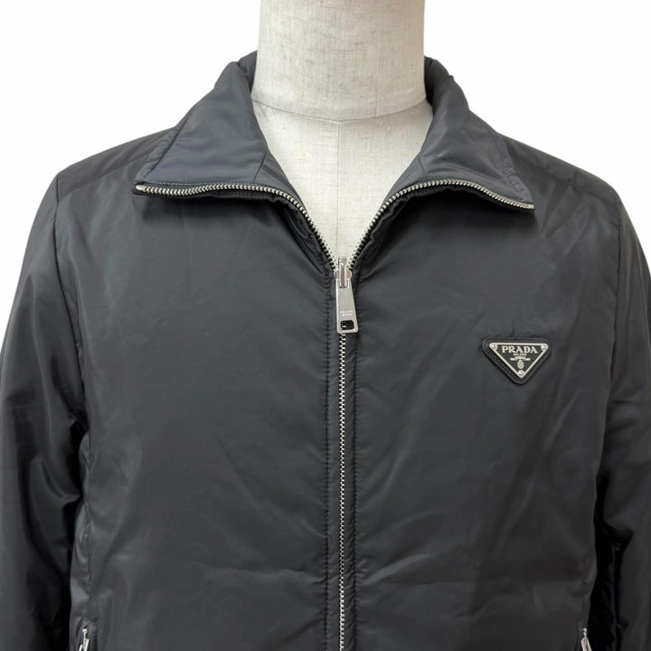 Excellent PRADA Blouson Reversible Padded Jacket Triangle