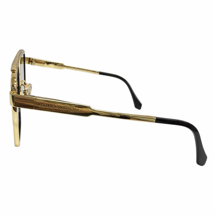 Very Good LOUIS VUITTON Sunglasses - 1.1 Evidence Metal Square gold