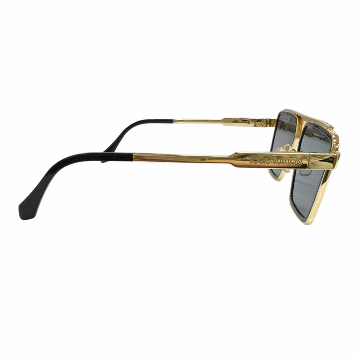 Very Good LOUIS VUITTON Sunglasses - 1.1 Evidence Metal Square gold