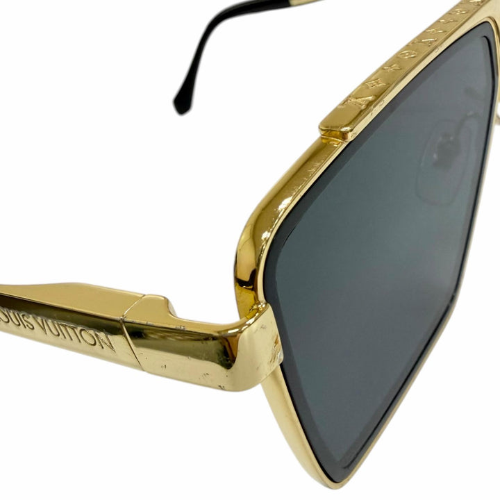 Very Good LOUIS VUITTON Sunglasses - 1.1 Evidence Metal Square gold
