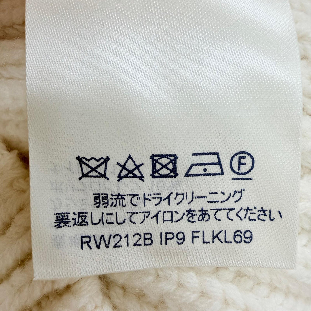 Great LOUIS VUITTON knit Oversized silhouette, two-tone white wool Women XS