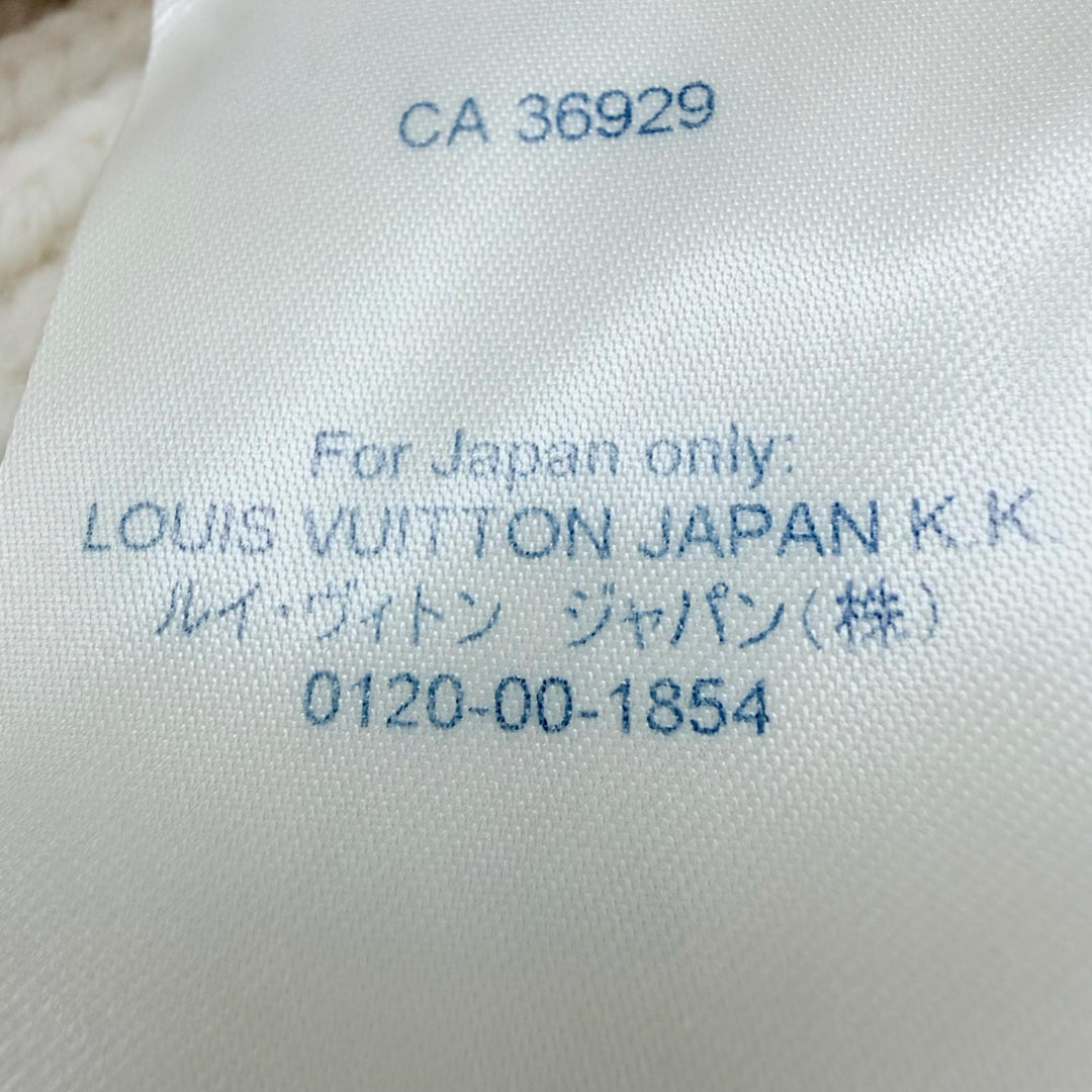 Great LOUIS VUITTON knit Oversized silhouette, two-tone white wool Women XS