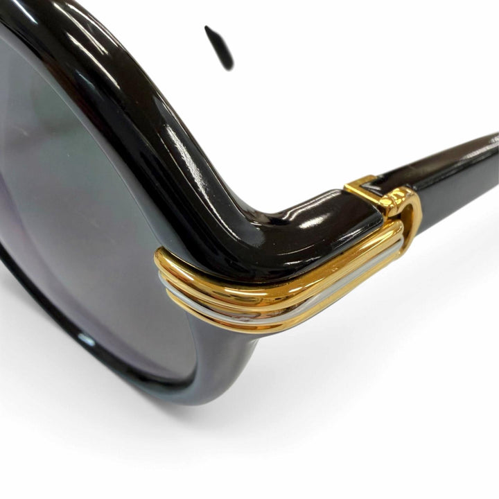 Great Cartier sunglasses Rare Cabriolet Round Eyewear black mens