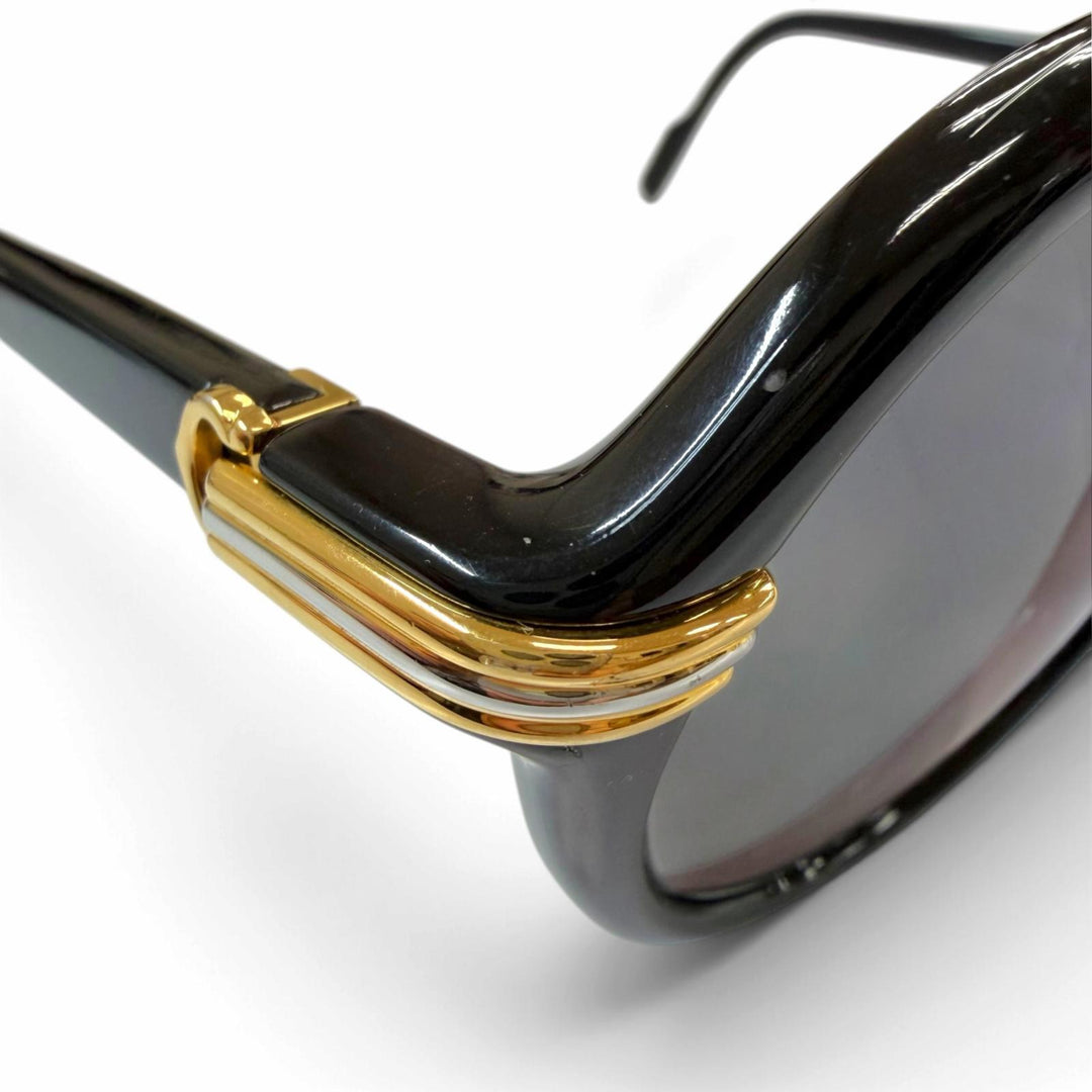 Great Cartier sunglasses Rare Cabriolet Round Eyewear black mens