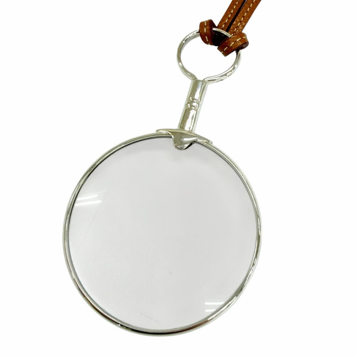 Great HERMES Necklace Loupe Pendant Silver 925 Women