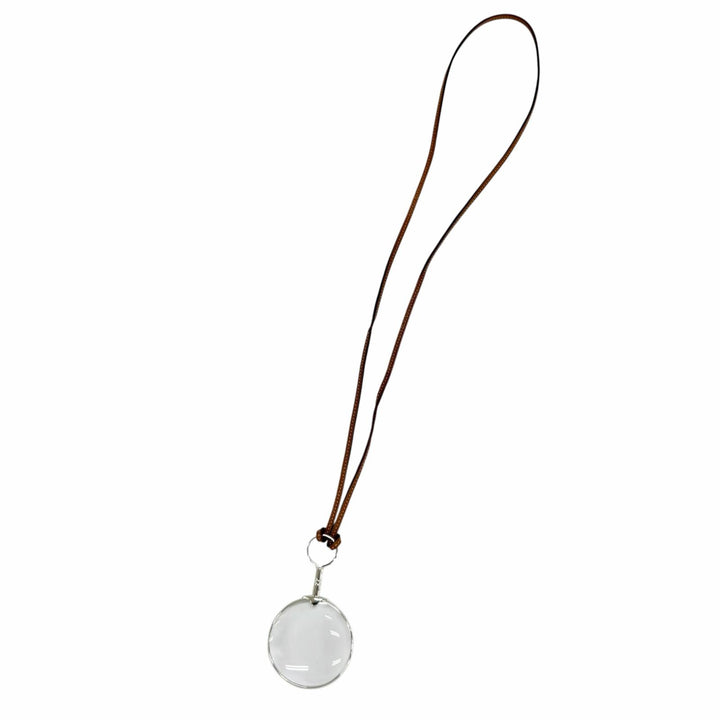 Great HERMES Necklace Loupe Pendant Silver 925 Women