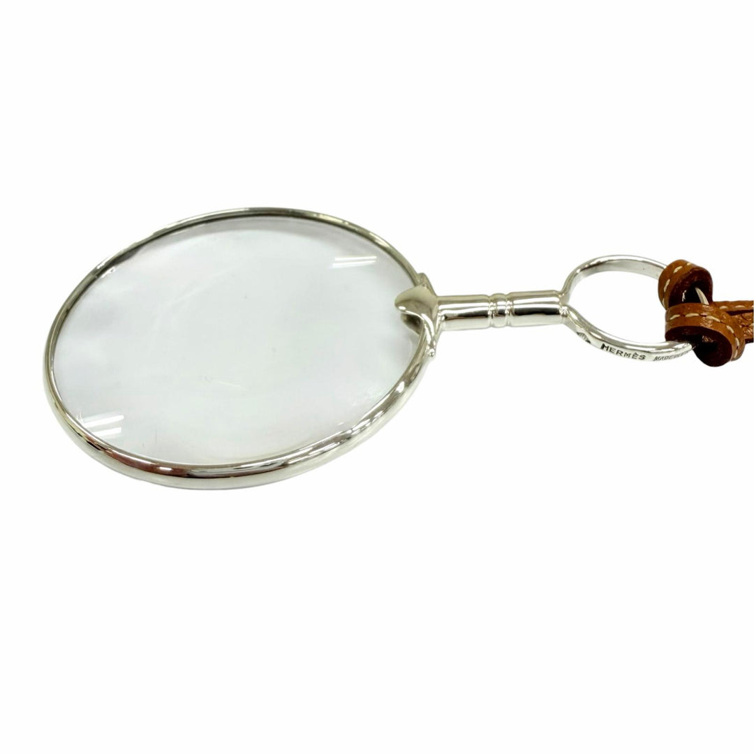 Great HERMES Necklace Loupe Pendant Silver 925 Women