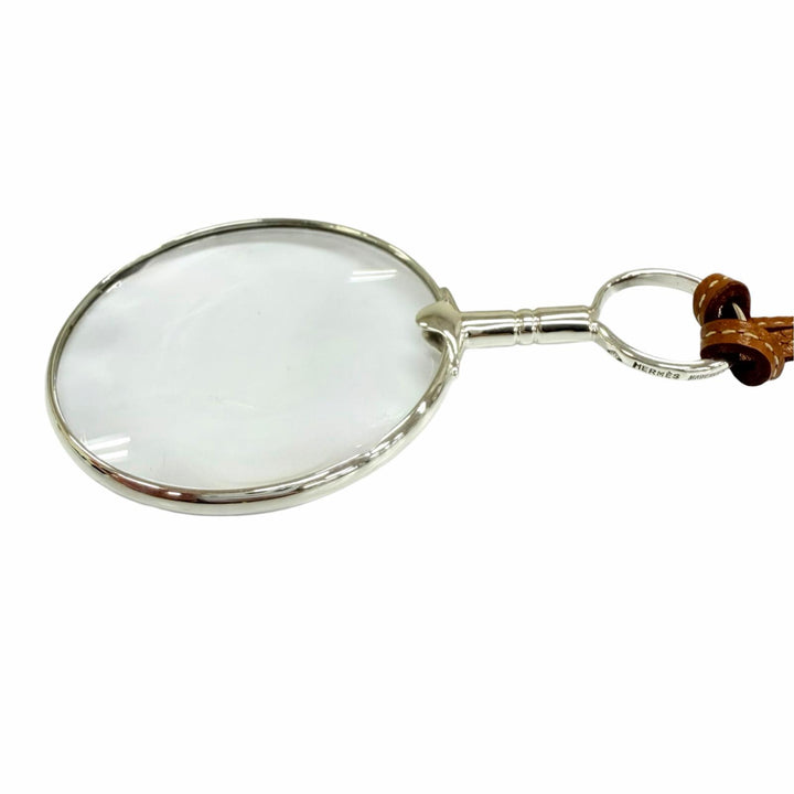 Great HERMES Necklace Loupe Pendant Silver 925 Women