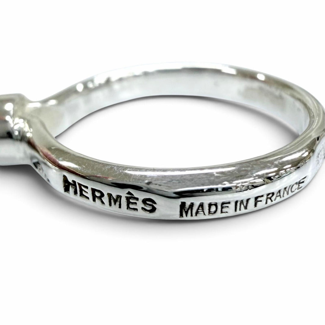 Great HERMES Necklace Loupe Pendant Silver 925 Women