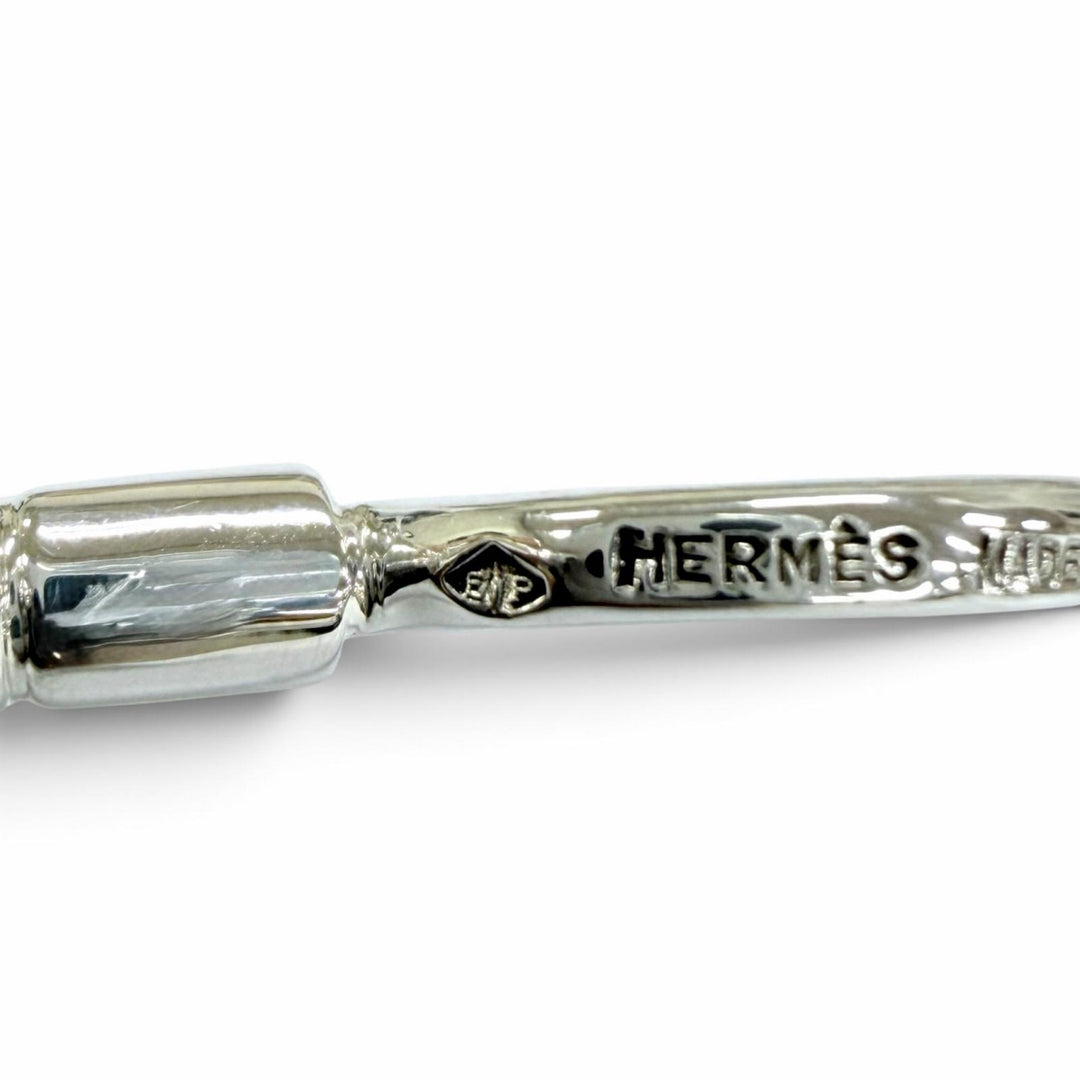 Great HERMES Necklace Loupe Pendant Silver 925 Women