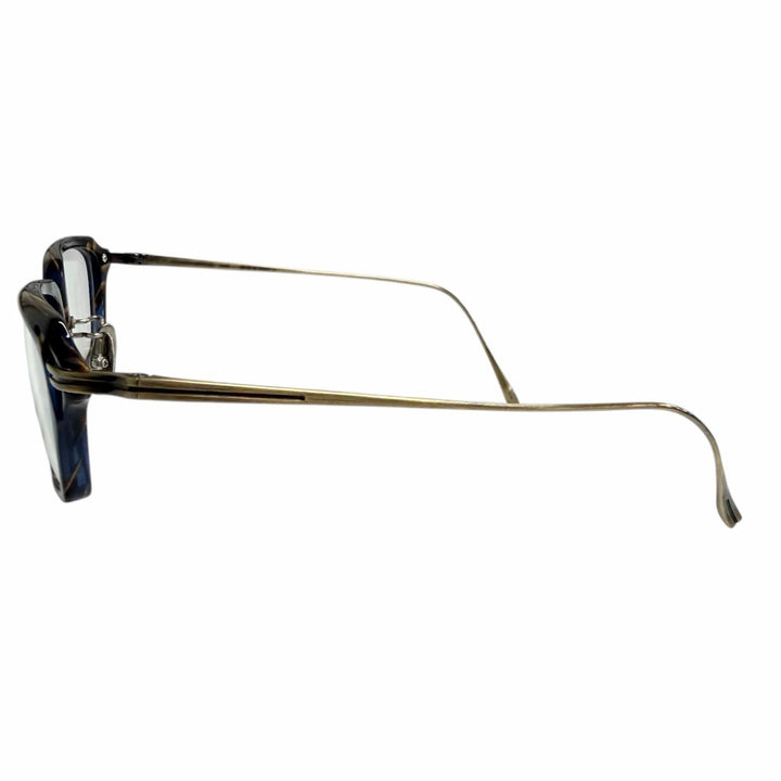 Great 金子眼鏡 Glasses Marble Pattern Square Frame Brown Titanium mens KJ-36