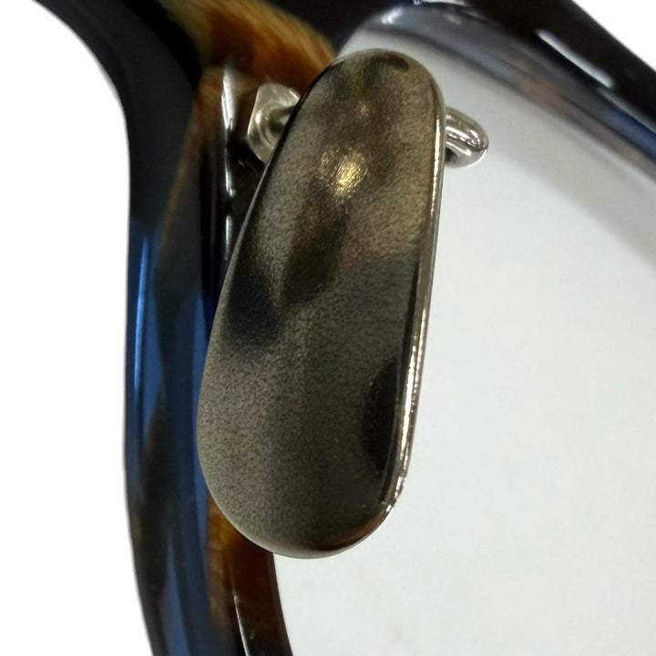Great 金子眼鏡 Glasses Marble Pattern Square Frame Brown Titanium mens KJ-36