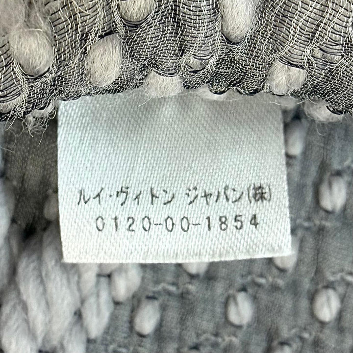 Great LOUIS VUITTON Scarf Escalp Logo Mania Monogrammed with fringe Griperles