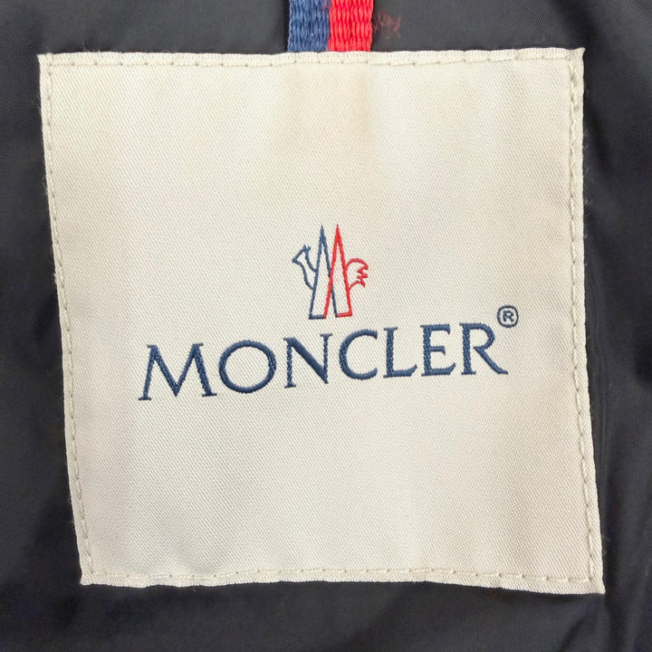 Great MONCLER down coat FLAMMETTE Logo patch Hooded black Nylon Women 1