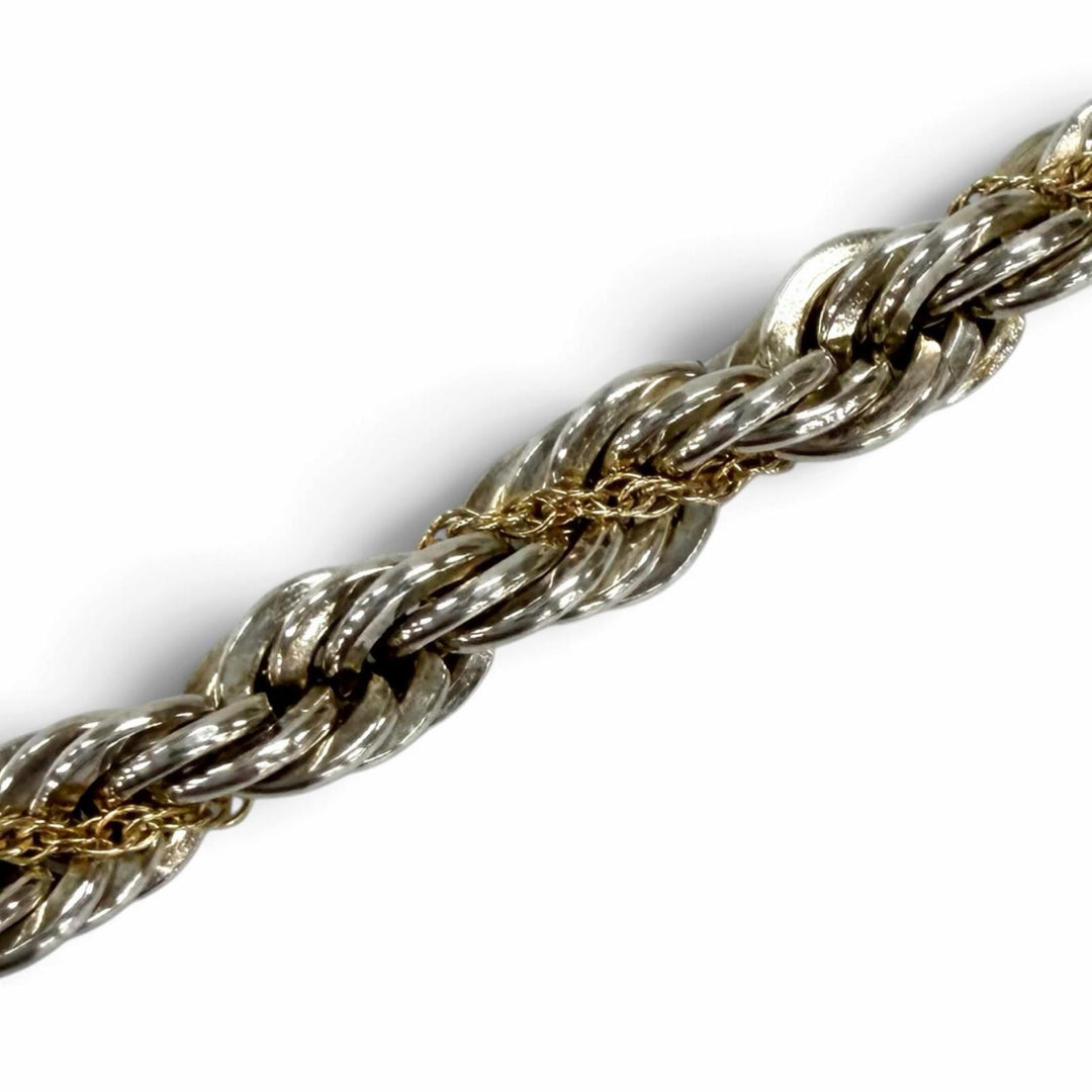 Great TIFFANY&Co. bracelet Twist Chain Silver 925 mens