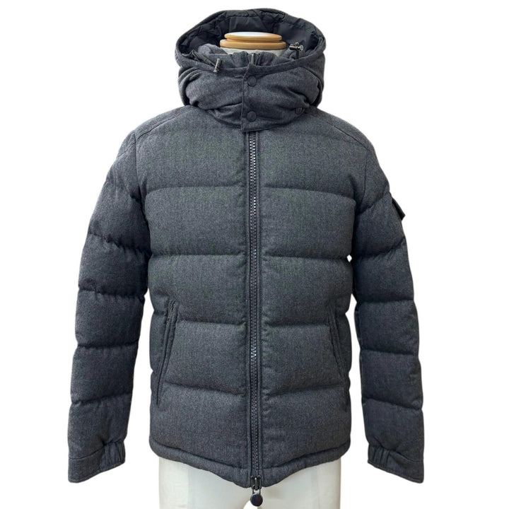 Great MONCLER Down jacket MONTGENEVRE Hooded double jacket with logo patch 0