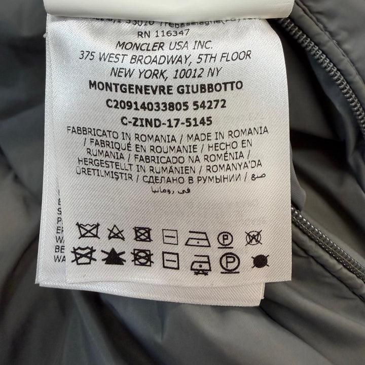 Great MONCLER Down jacket MONTGENEVRE Hooded double jacket with logo patch 0