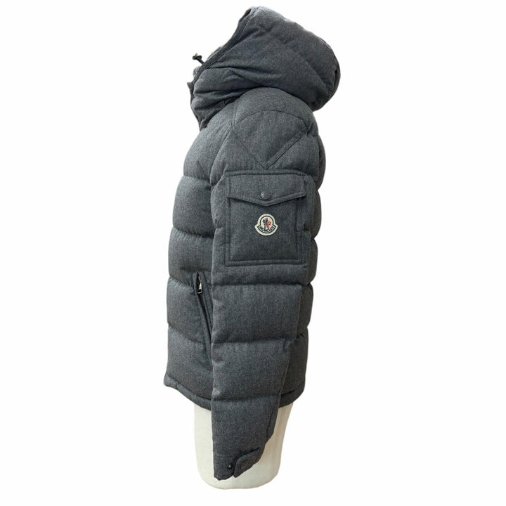 Great MONCLER Down jacket MONTGENEVRE Hooded double jacket with logo patch 0