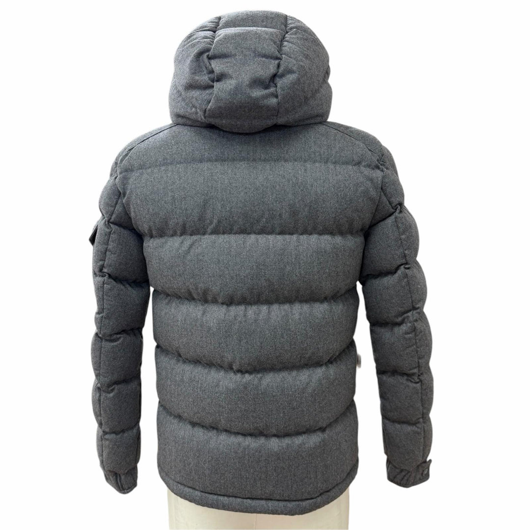 Great MONCLER Down jacket MONTGENEVRE Hooded double jacket with logo patch 0