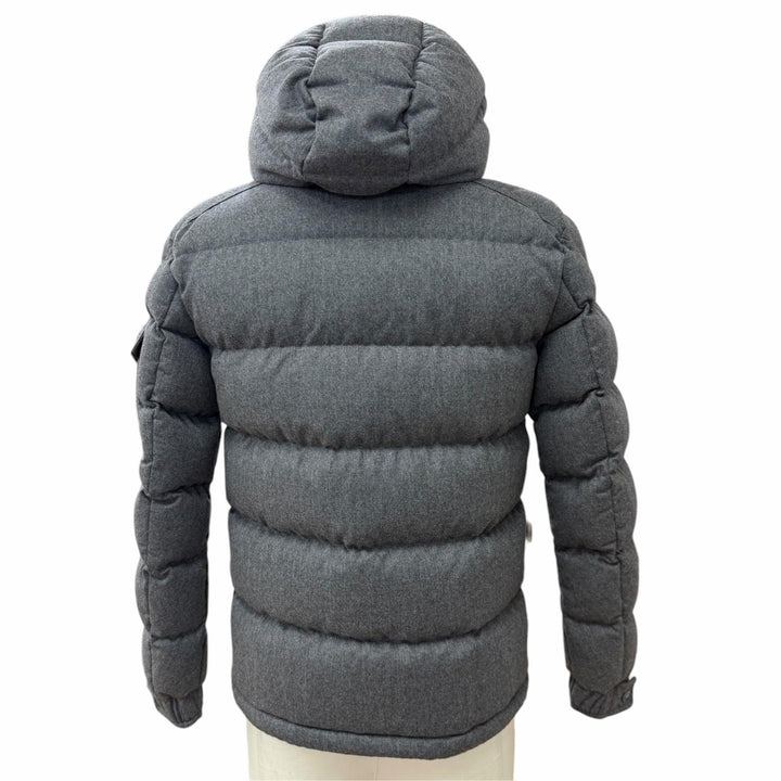 Great MONCLER Down jacket MONTGENEVRE Hooded double jacket with logo patch 0