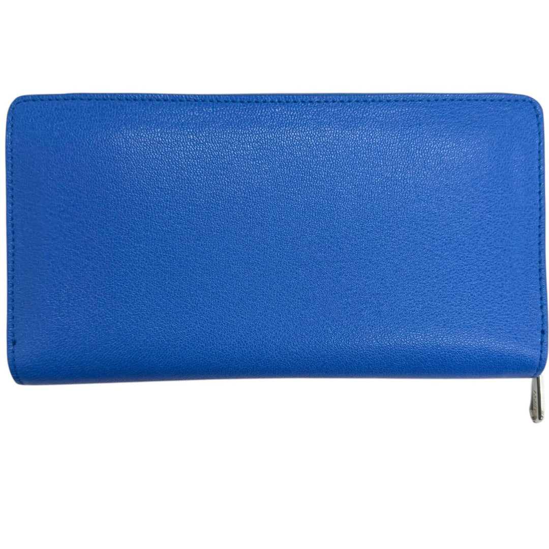 Excellent GUCCI Purse Lila Round zip wallet blue leather mens 867318