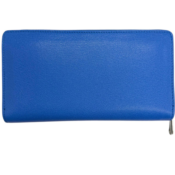 Excellent GUCCI Purse Lila Round zip wallet blue leather mens 867318